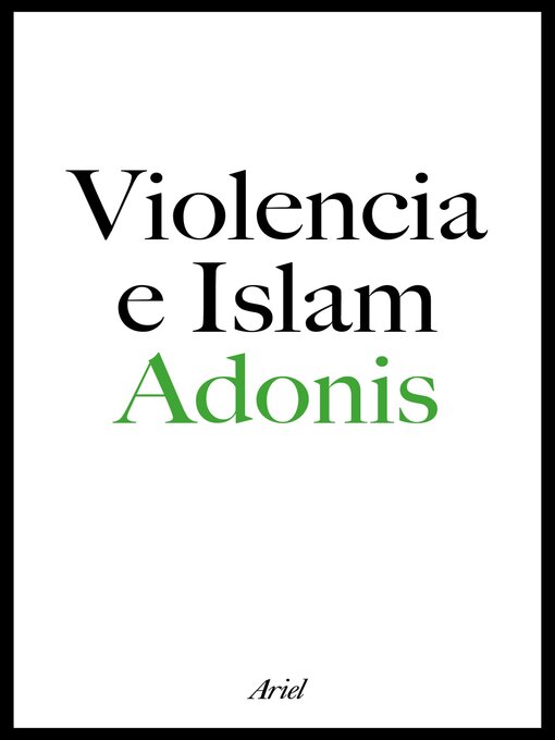 Title details for Violencia e islam by Adonis - Wait list